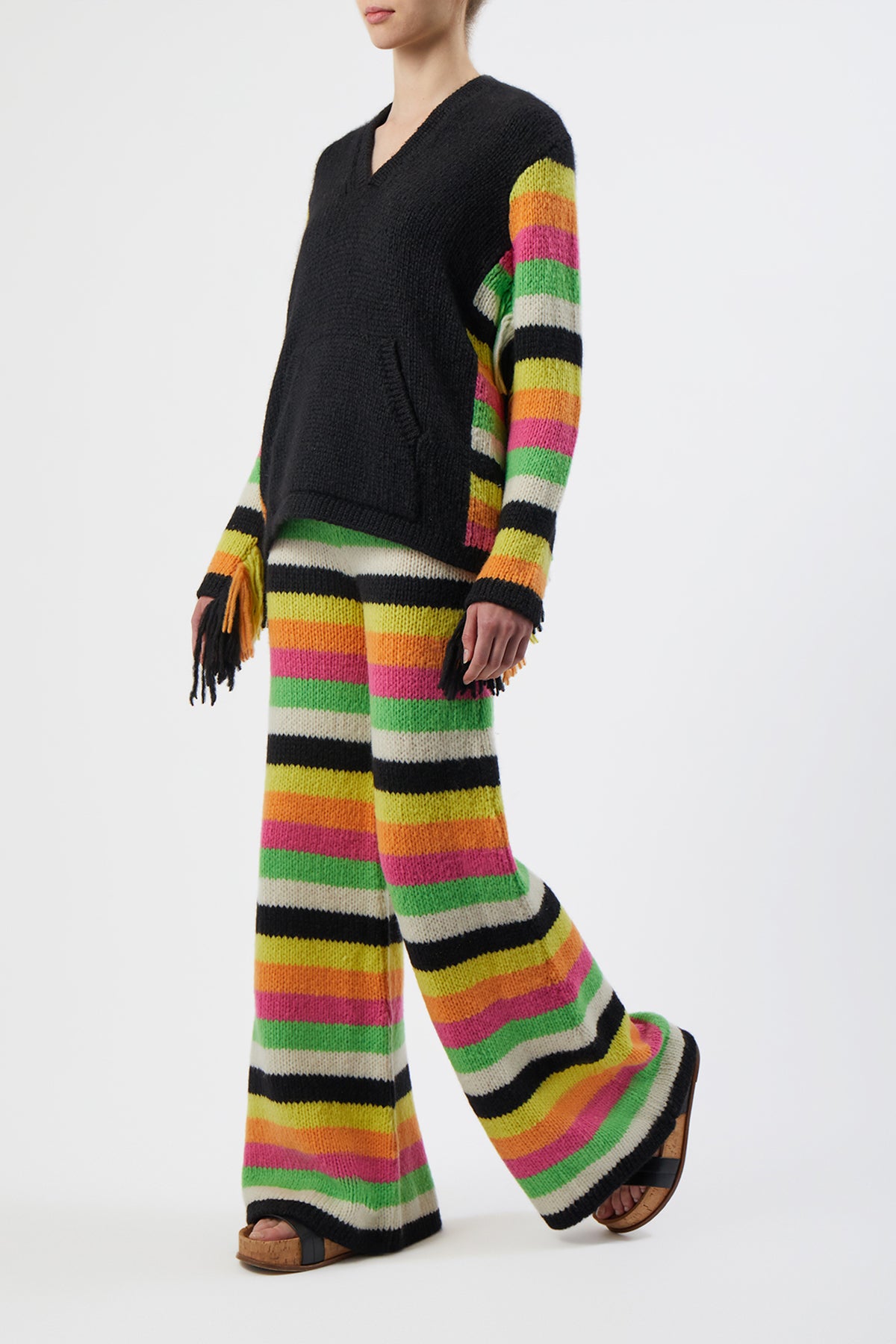 Liu Striped Pant in Cashmere