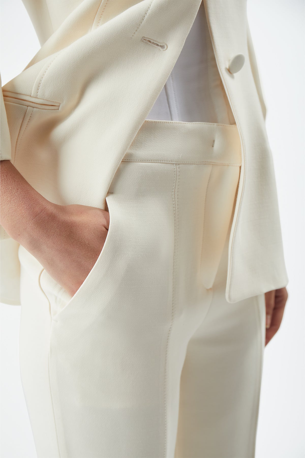 Ennio Pant in Silk Wool