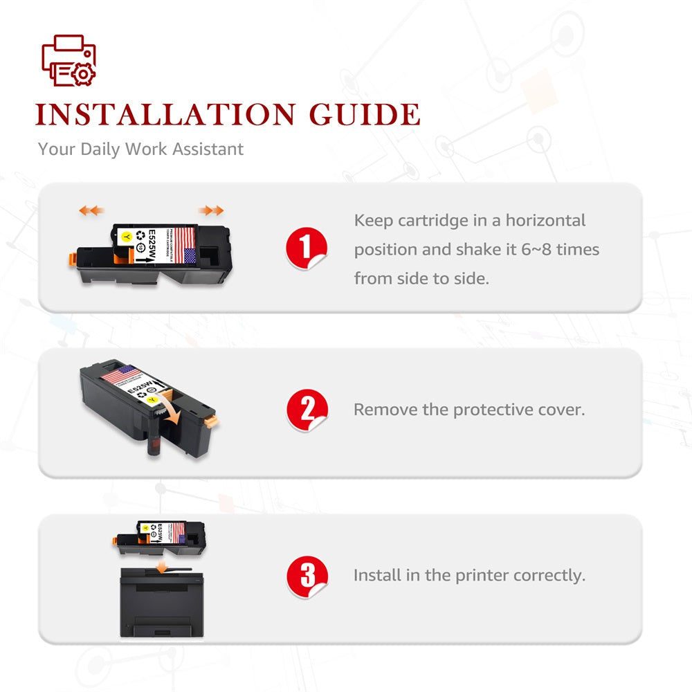 install dell e525w printer