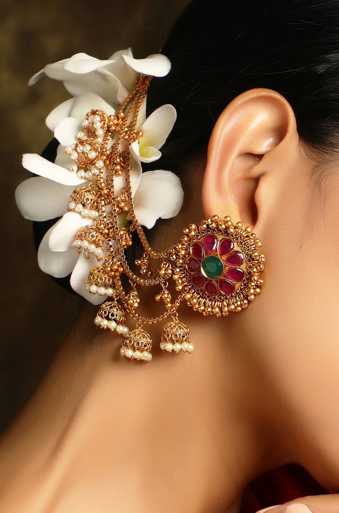 Buy GoldToned Earrings for Women by Karatcart Online  Ajiocom