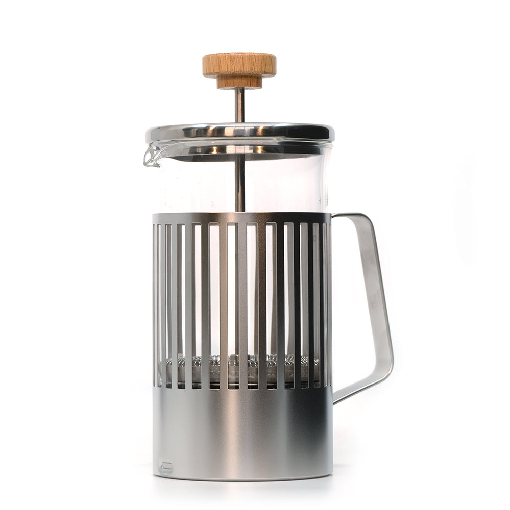 Hario Olive Wood 14 oz. Double-Walled Glass French Press with