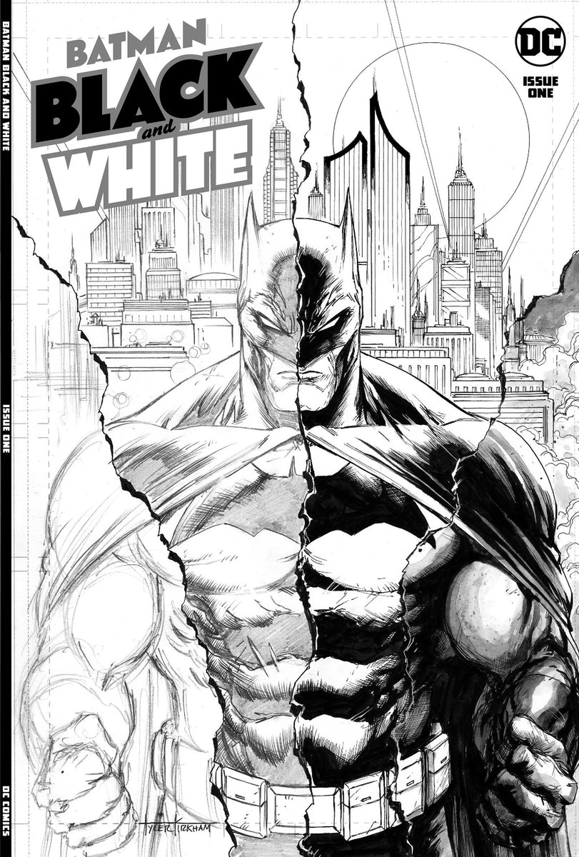 BATMAN BLACK AND WHITE #1 - LIMITED VARIANT COVER BY TYLER KIRKHAM –  Collectors Choice Comics