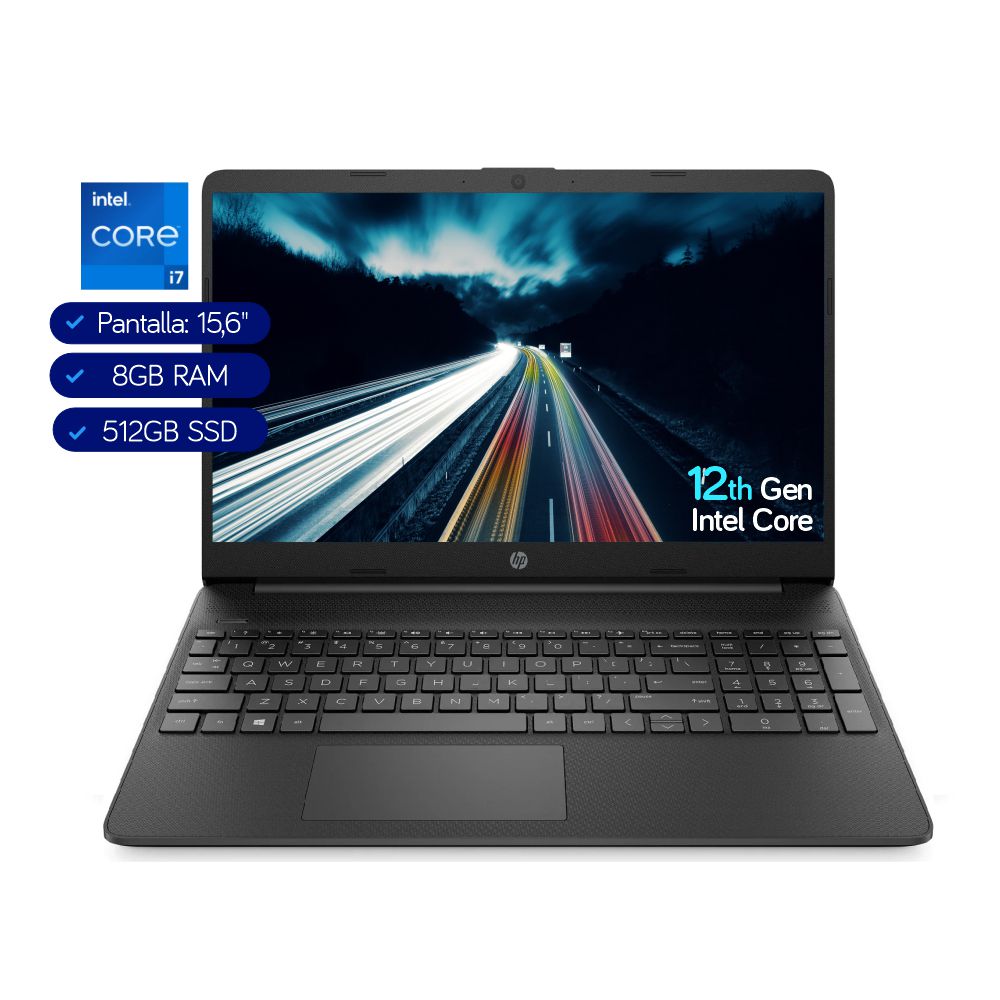 Laptop HP 15-DY5011LA Intel Core i7-12Gen, RAM 8GB, SSD 512GB, 
