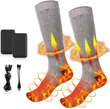 Battery Heated Socks, Rechargeable Socks with 3 Heat Settings, for Winter Outdoors Sports - Bicmte | Official