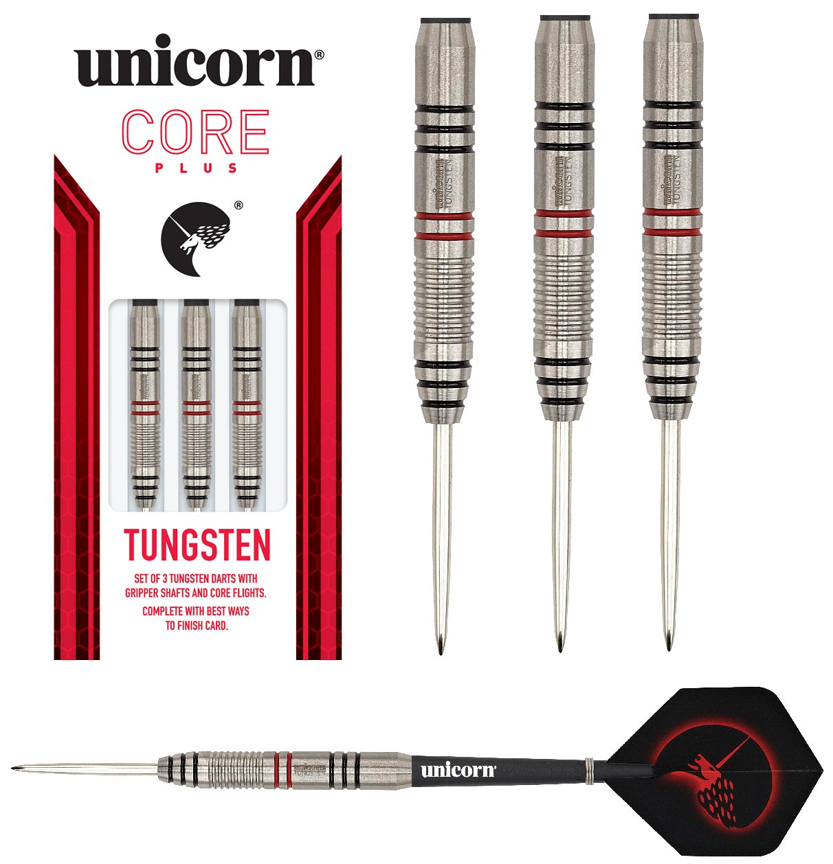 Unicorn Core Plus Tungsten Steel Tip Darts