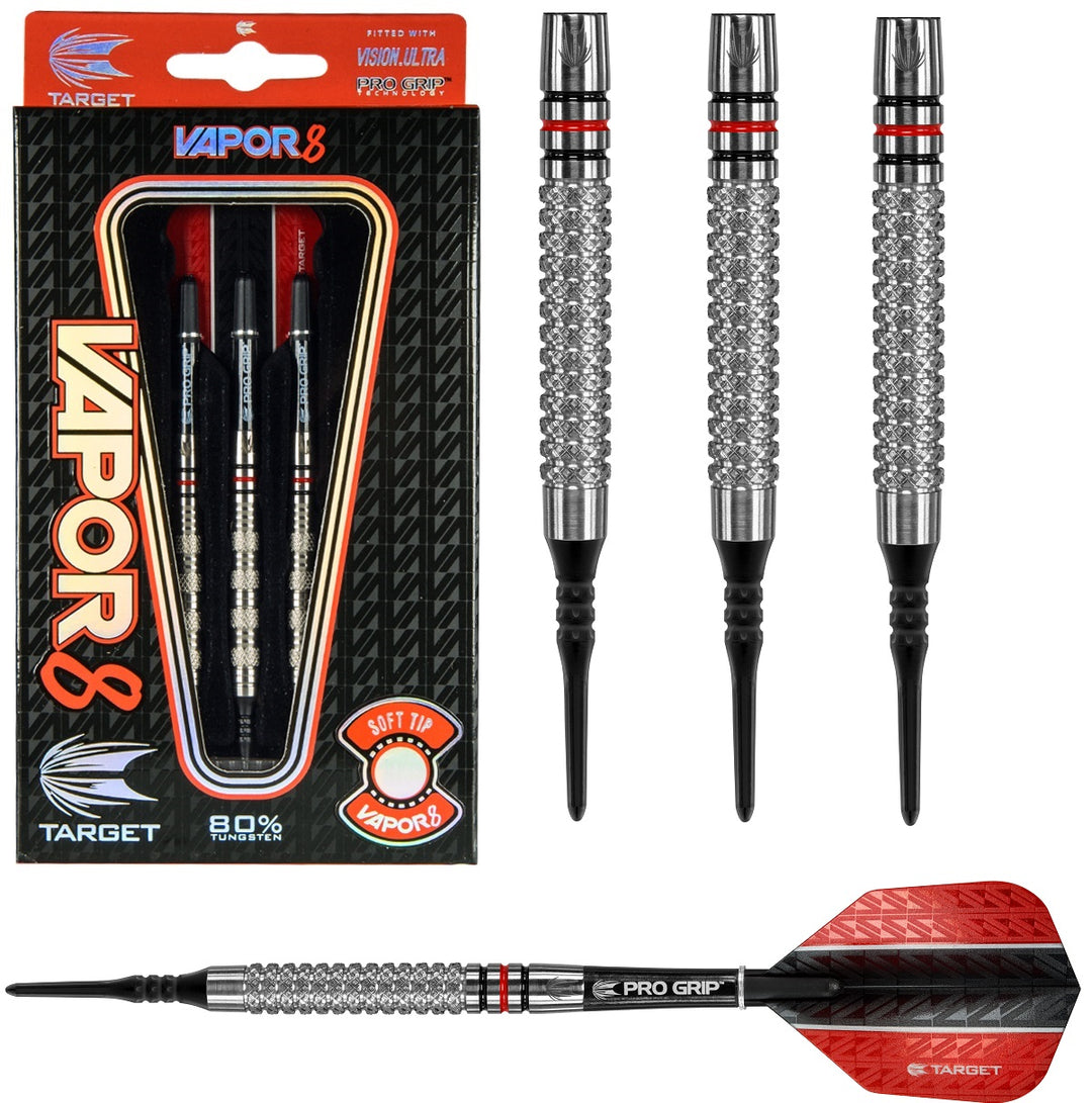Target Colours II Darts - Soft Tip - Black - 18g-D7808