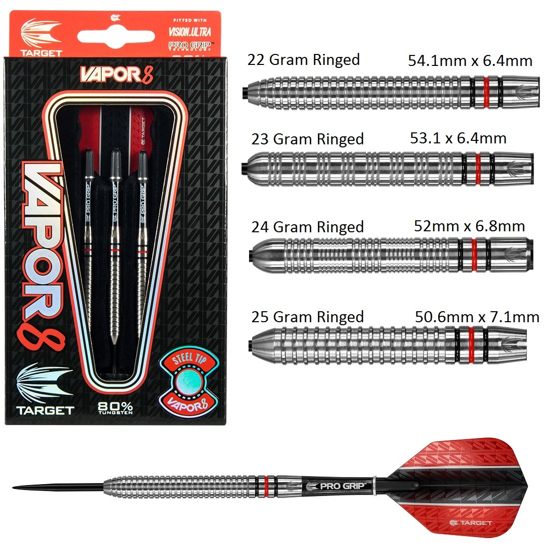 target darts vapor 8