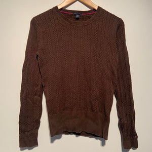 tommy hilfiger brown jumper