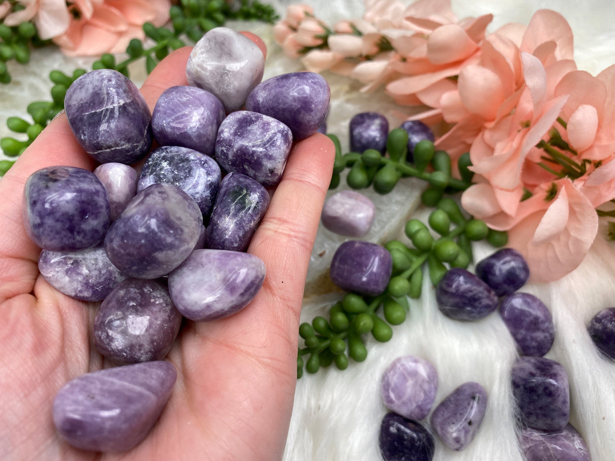 Lepidolite Tumbles for Business