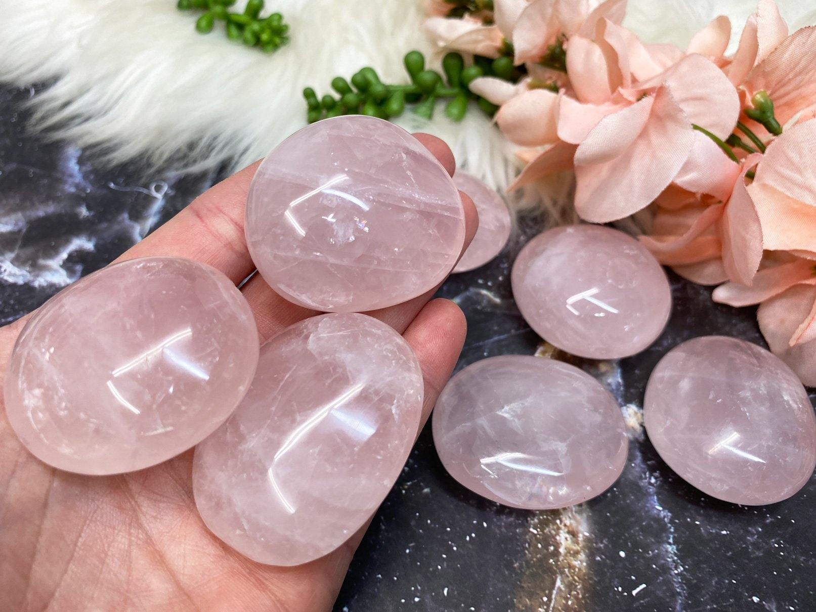 Rose Quartz Palm Stones