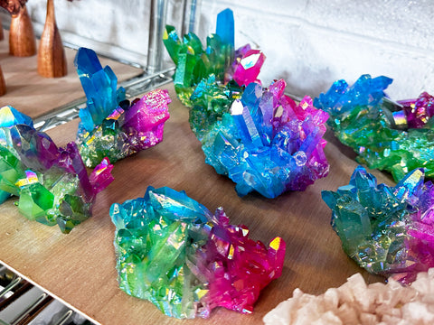 dyed crystals