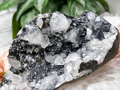 black and white crystals