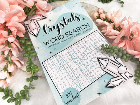 crystal word search book