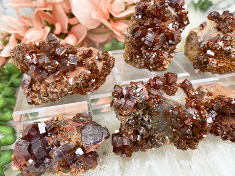 orange stones and crystals