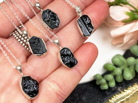 black gemstones