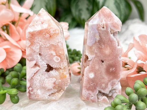 LIGHT PINK CRYSTAL STONE, COLUMN CRYSTAL ENERGY HEALING (Size : 1100-1200)