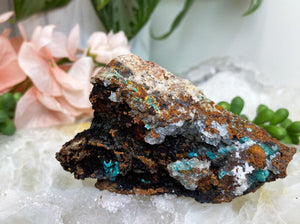 Contempo Crystals - Black-Teal-Mexico-Rosasite-Crystal-Mineral-Specimen - Image 6
