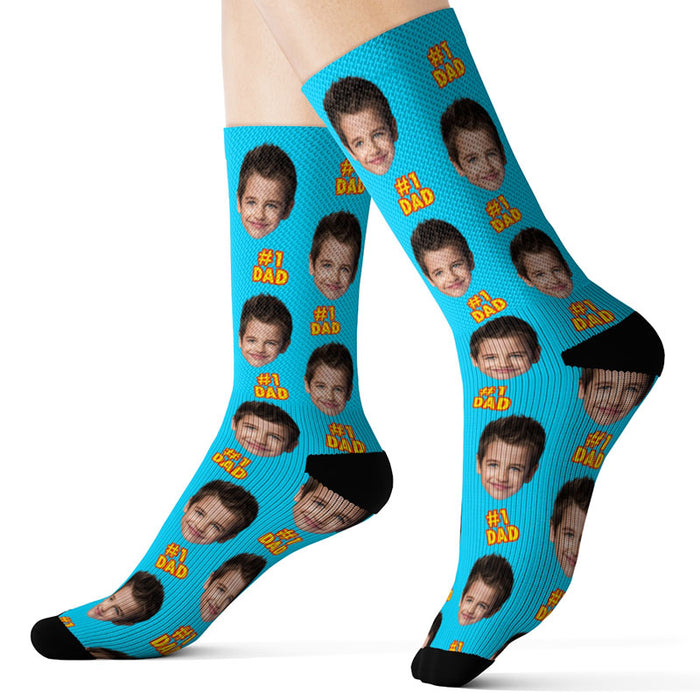 Custom Father’s Day Socks – #1 Dad — Socksery