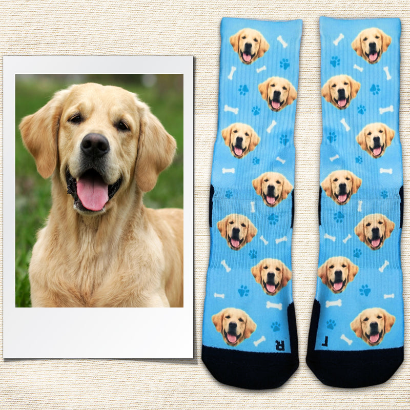 Custom Dog Socks - Put your Dog on Socks - Socksery