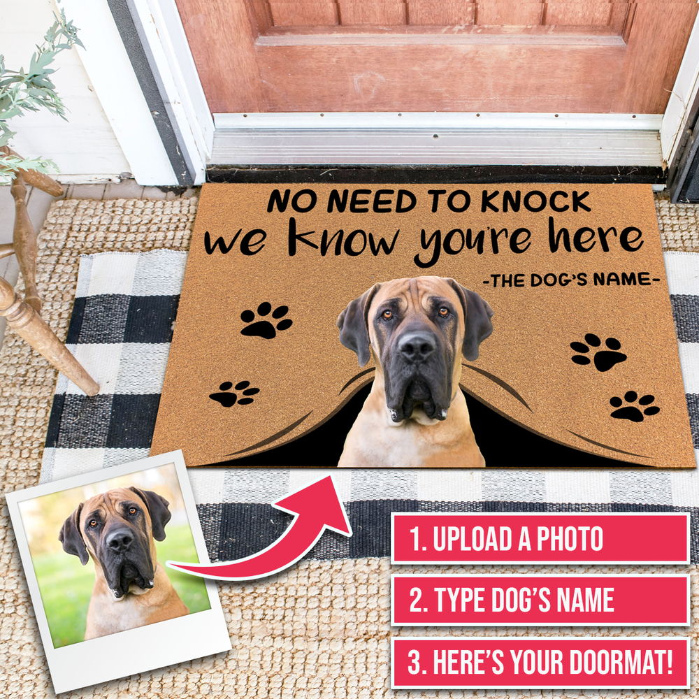 custom dog mat