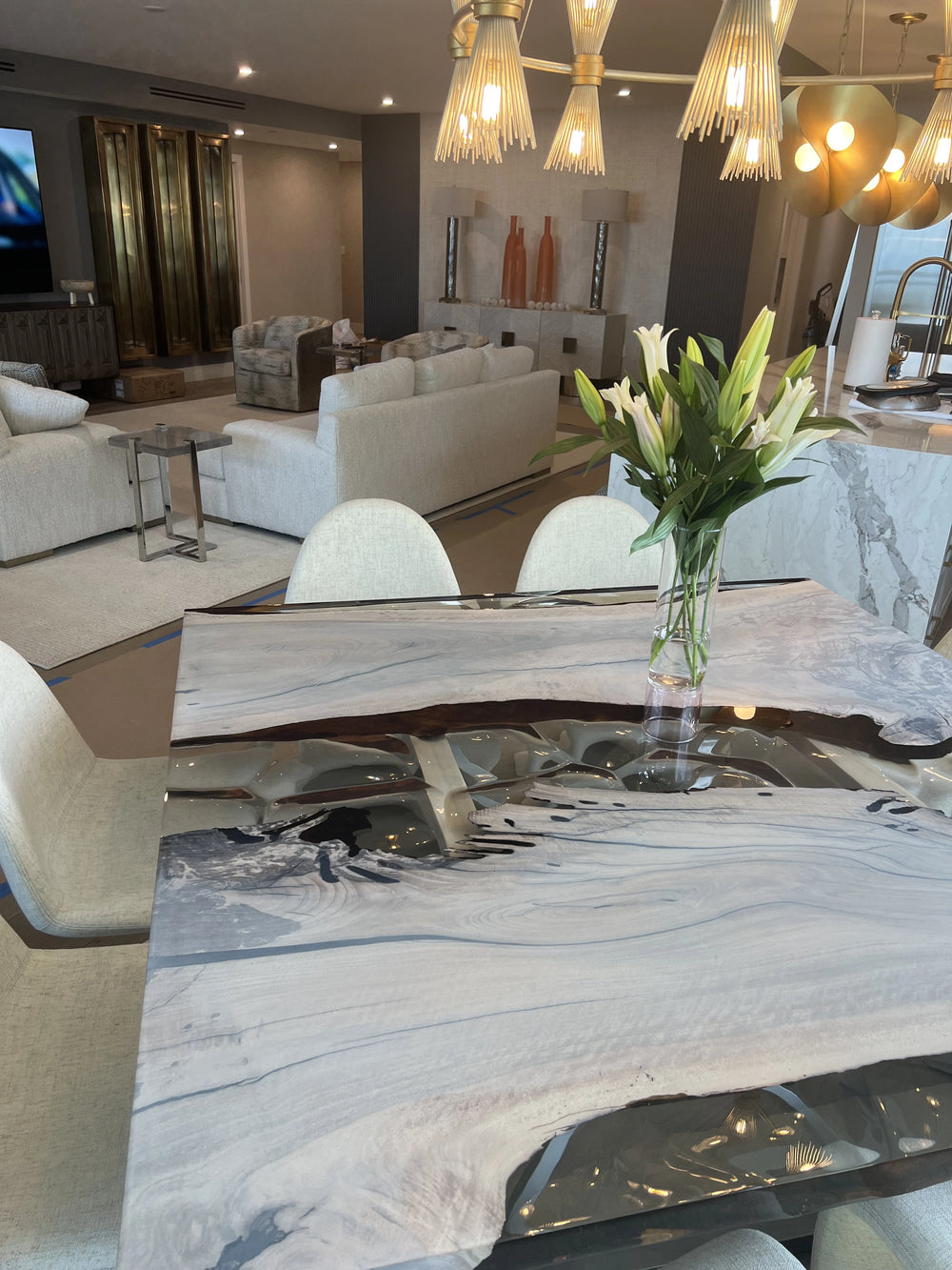 Arditi Collection® - ABRUZZO SQUARE BLEACHED WALNUT DINING TABLE
