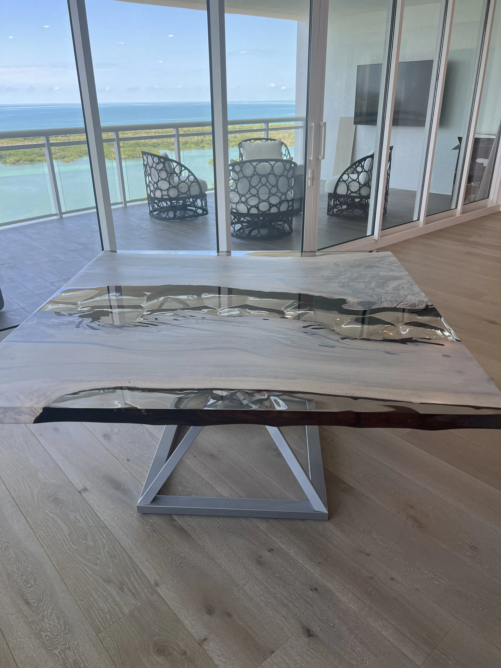 Arditi Collection® - ABRUZZO SQUARE BLEACHED WALNUT DINING TABLE