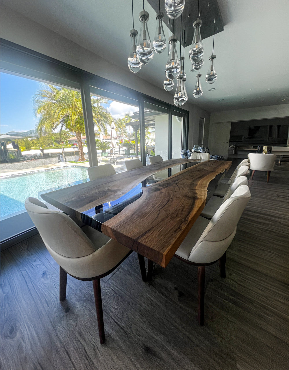 Arditi Collection® - ALCANTARA WALNUT WOOD RIVER DINING TABLE