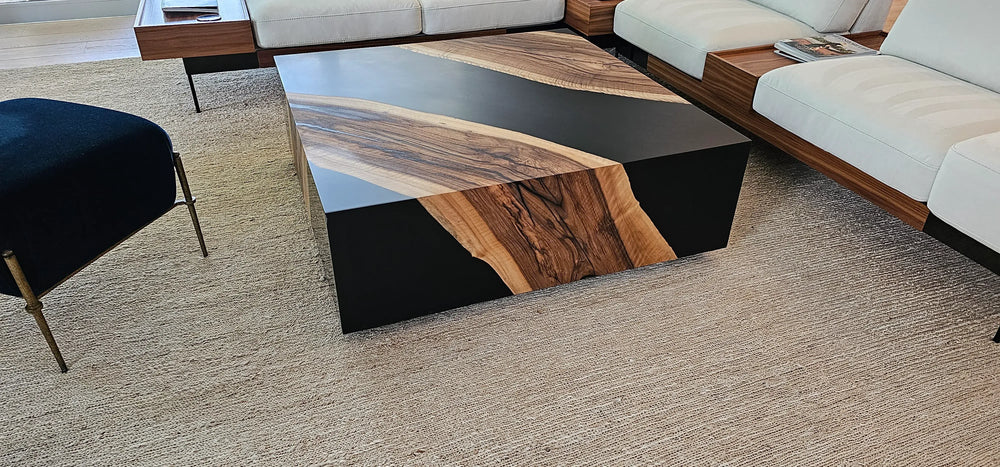 Arditi Collection® - MONOBLOCK WALNUT WOOD COFFEE TABLE