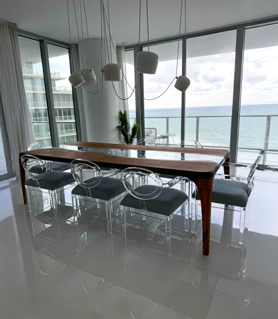 Arditi Collection® - MANTO WALNUT WOOD RIVER DINING TABLE