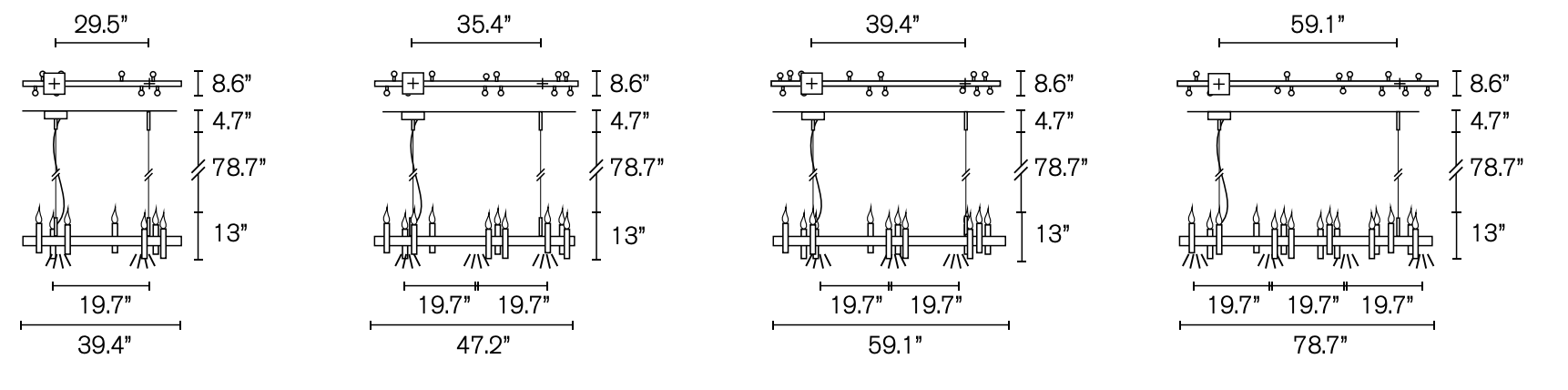 Shiro Suspension Horizontal