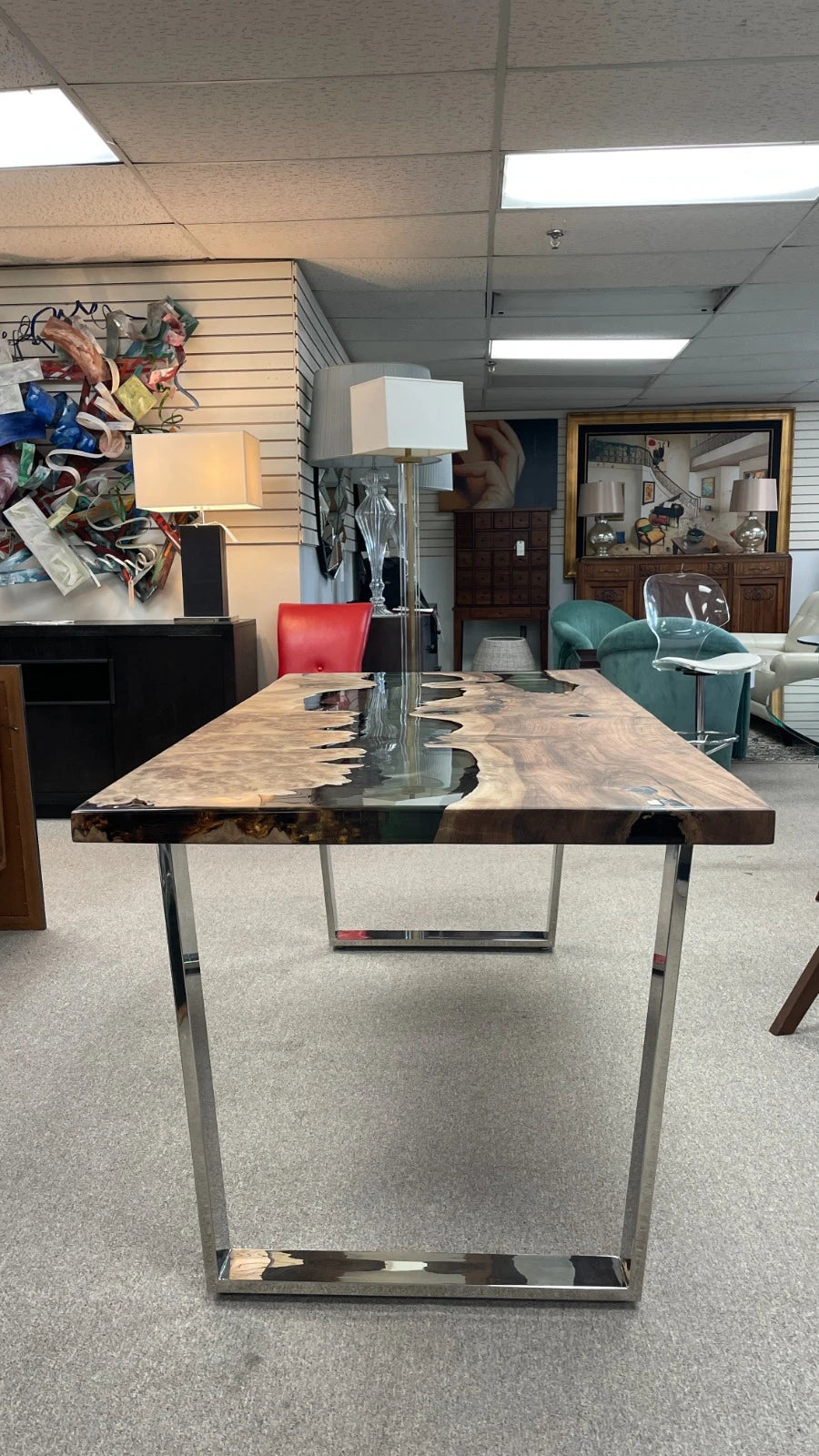 Arditi Collection® - SLED LEG CUSTOM RIVER DINING TABLE