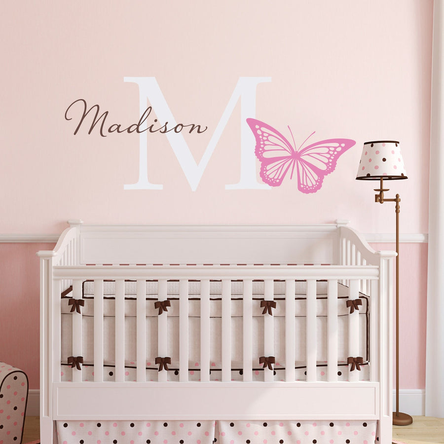 girls butterfly bedroom