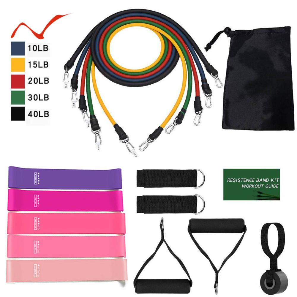 Gym Anywhere Resistance Band Sets And Rubber Expander Tubes