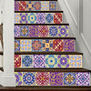 Tile Decals Mexican Traditional Stair Stickers 7.1 x 39.4 inch 6pcs
