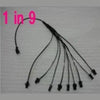 2 Pin Jst Led Connector 1 Female To 2/ 3 / 4 / 5/ 6/ 7/ 8/ 9/ 10 Male Splitter Extension Cable Or El Wire Or El Tape Connectors
