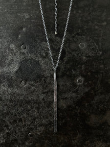 Sliver of Silver Long Pendant