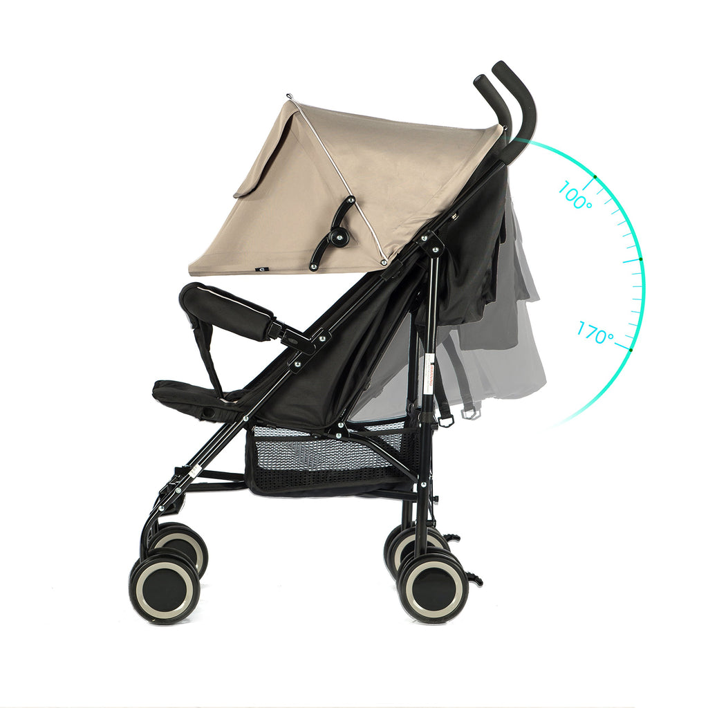 lightweight stroller with 5 point harness