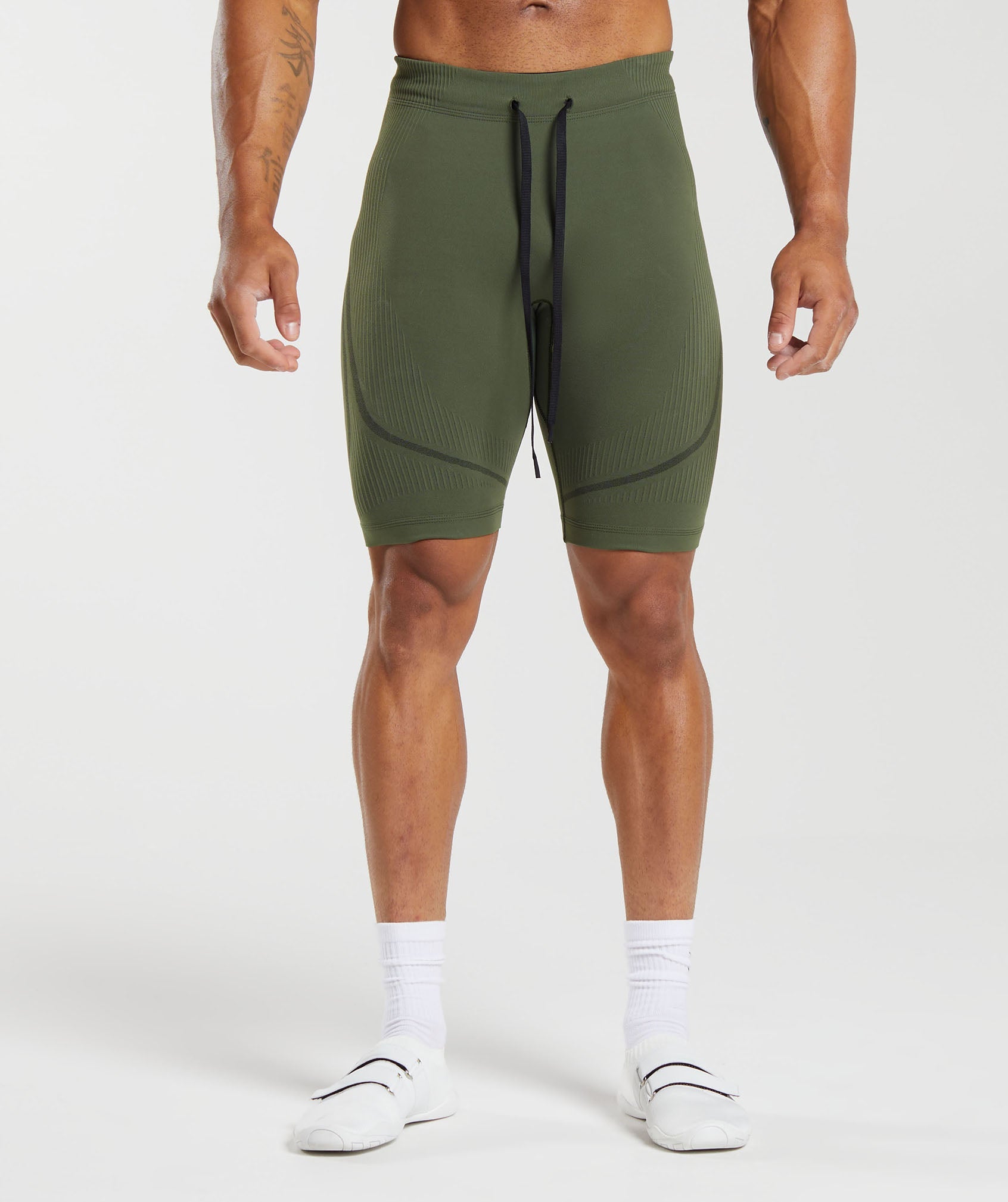 315 Seamless Shorts in Winter Olive/Black - view 1