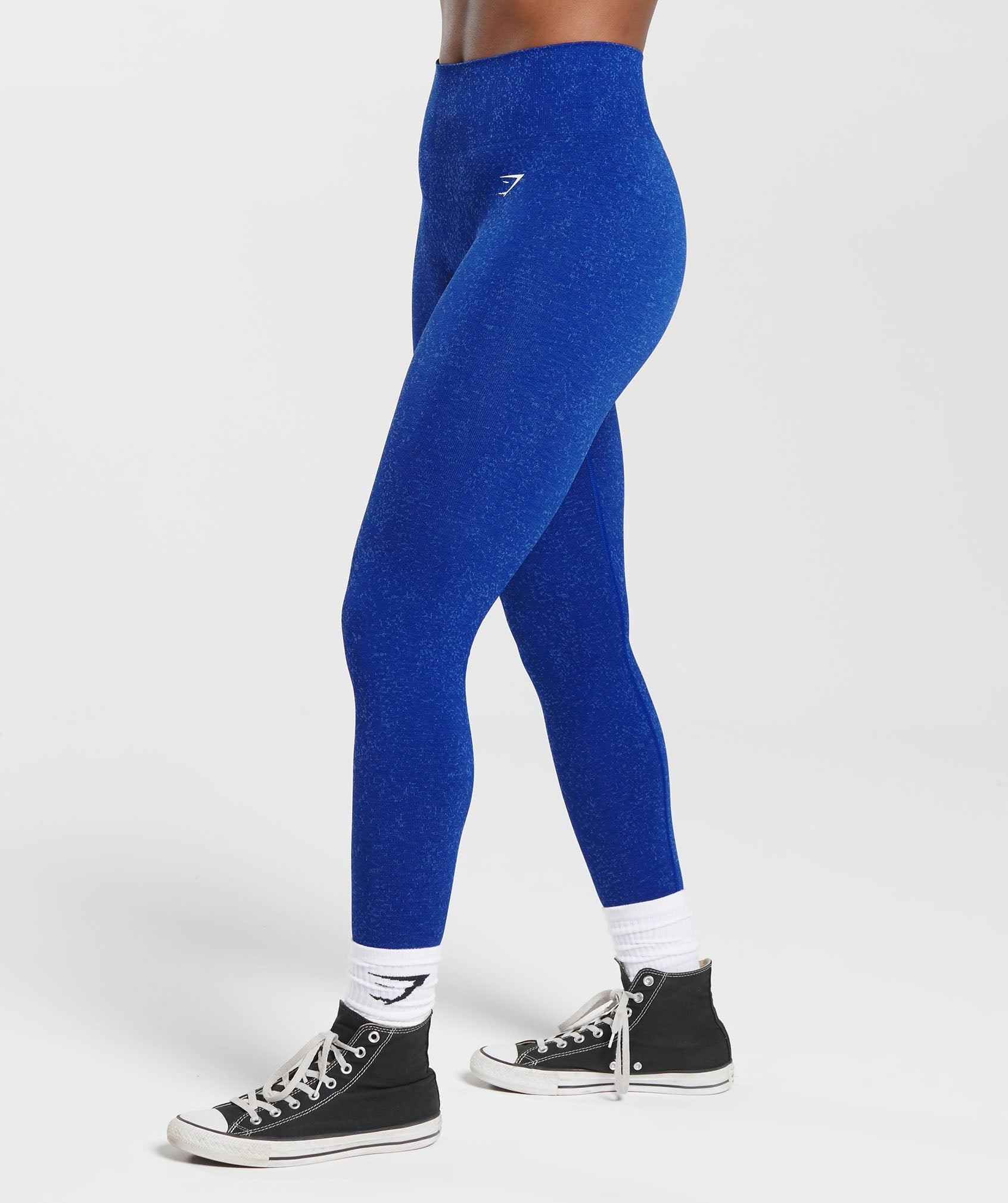 Solid Seamless Leggings in Cobalt Blue