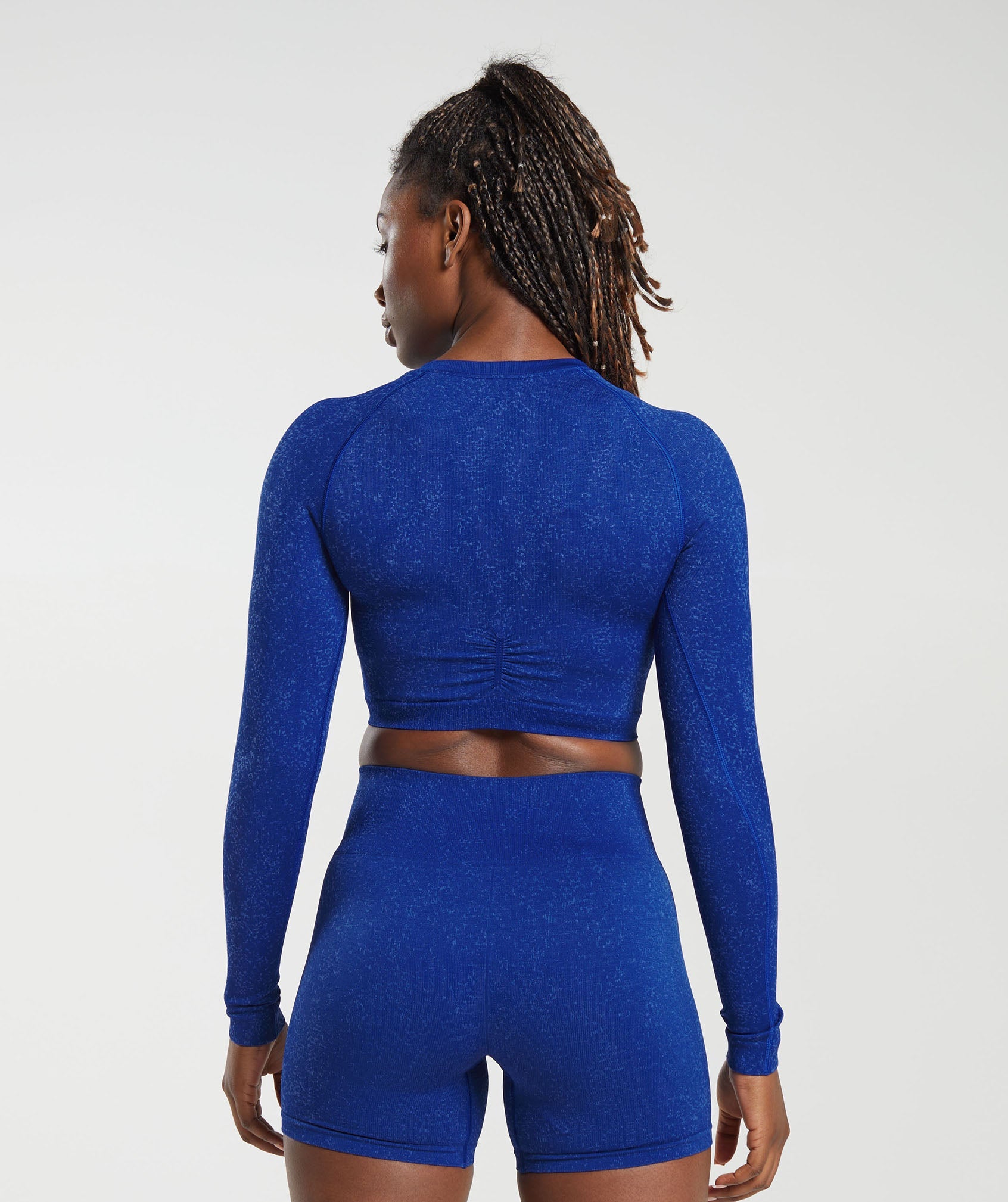 Adapt Fleck Seamless Long Sleeve Crop Top