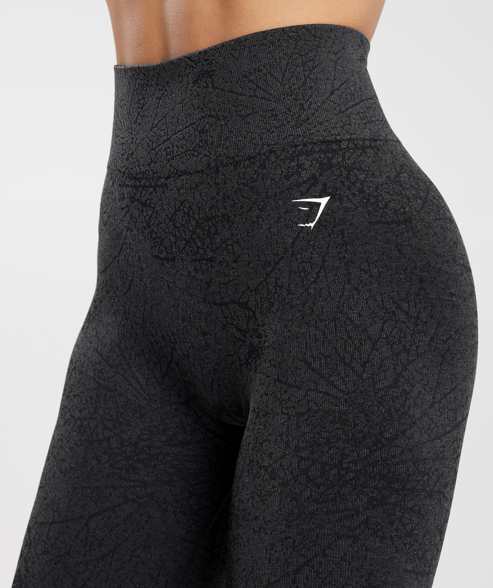 Adapt Pattern Seamless Leggings in Black/Graphite Grey - view 5