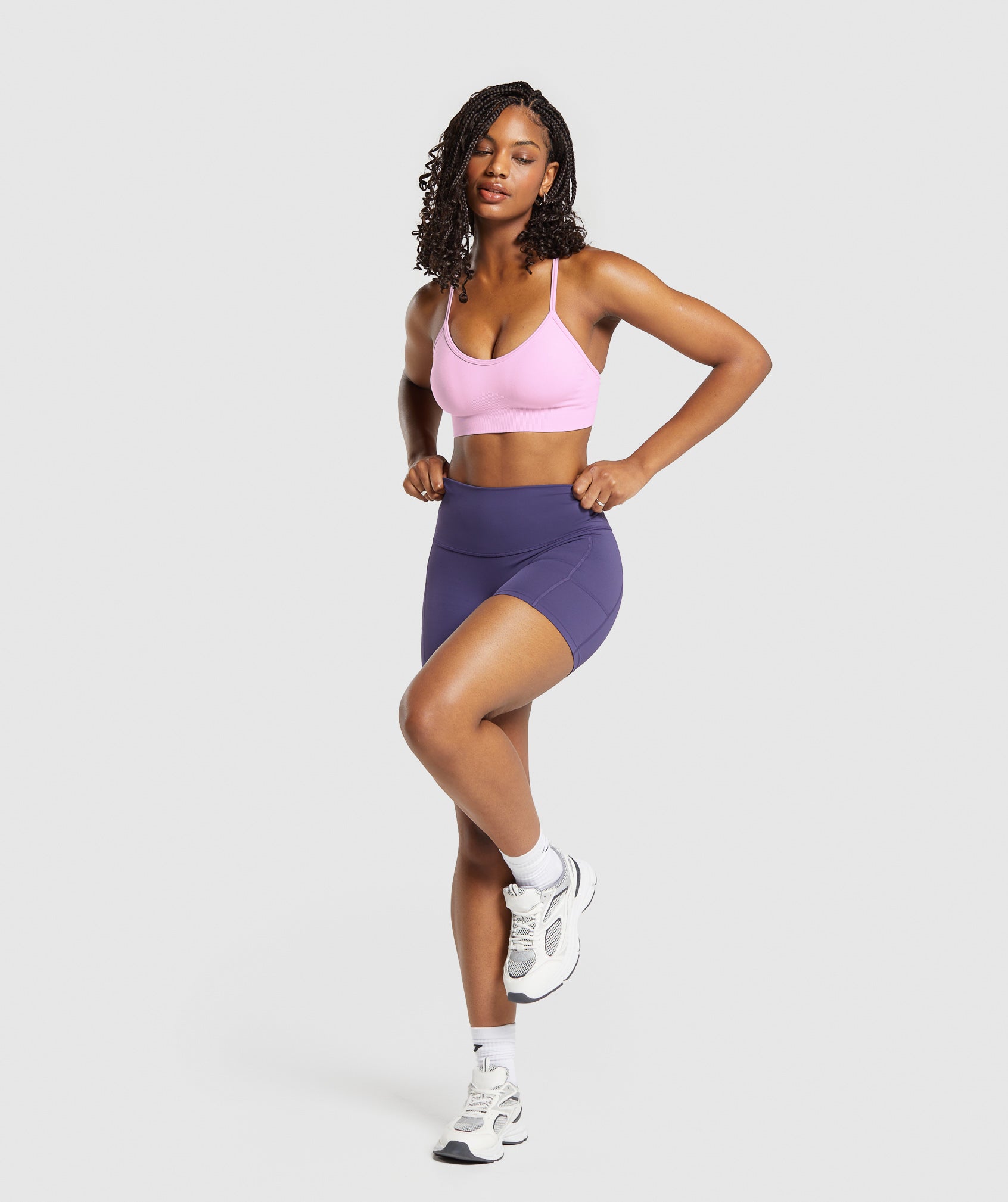 Gymshark GS x Anna Shorts - Galaxy Purple