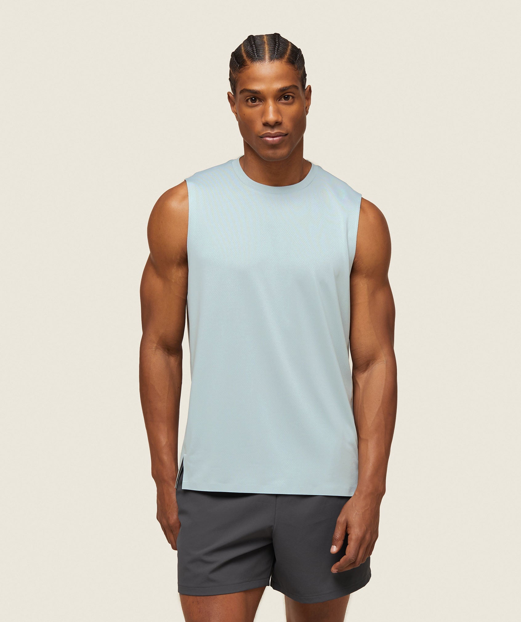 everywear Tech Sleeveless Tee in Ice Grey - view 1