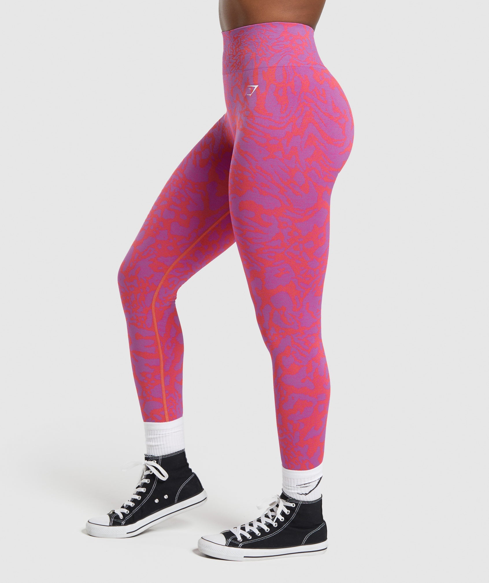 Adapt Safari Seamless Leggings in Shelly Pink/Fly Coral - view 3