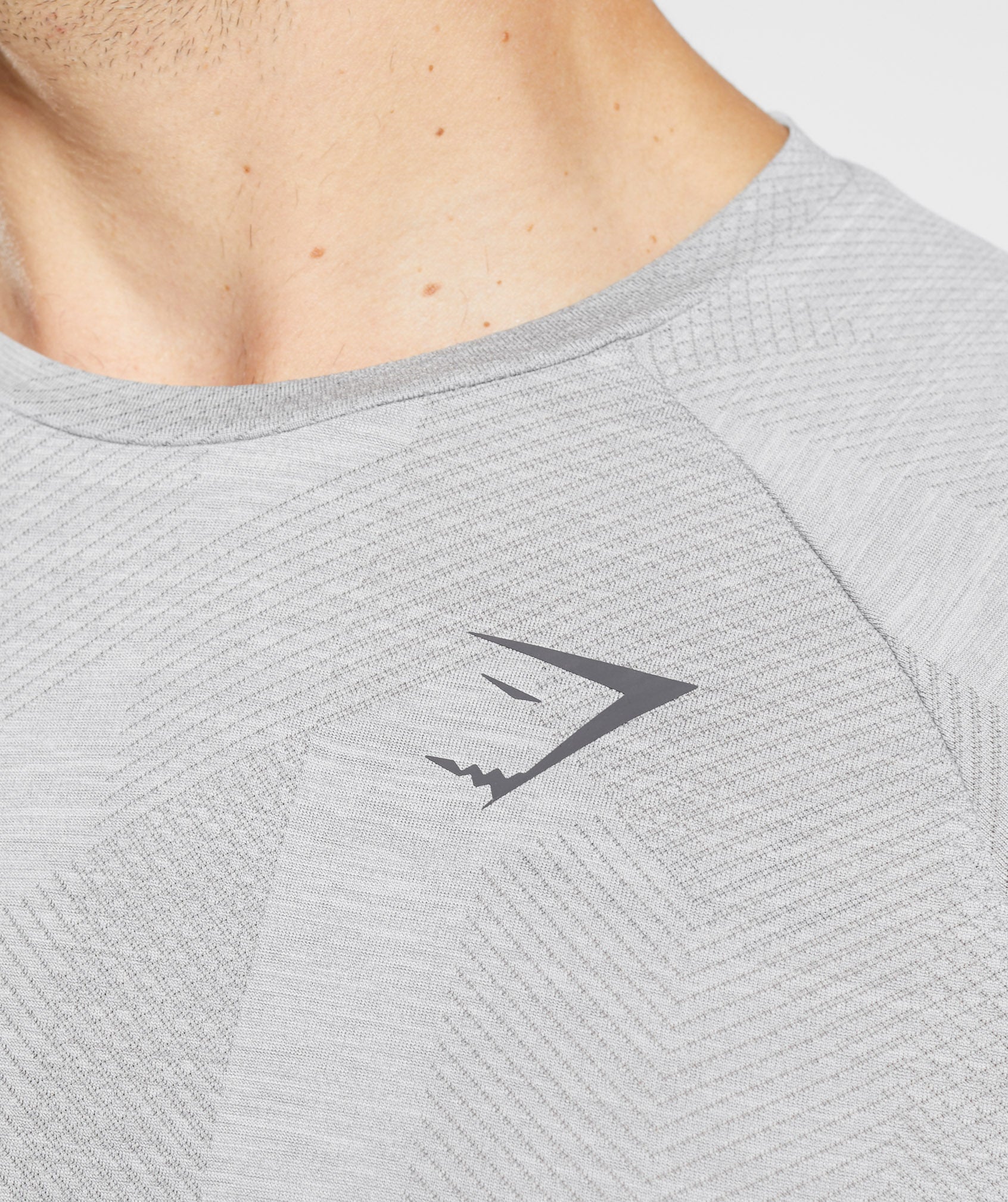 Apex Long Sleeve T-Shirt in Light Grey/Smokey Grey - view 6