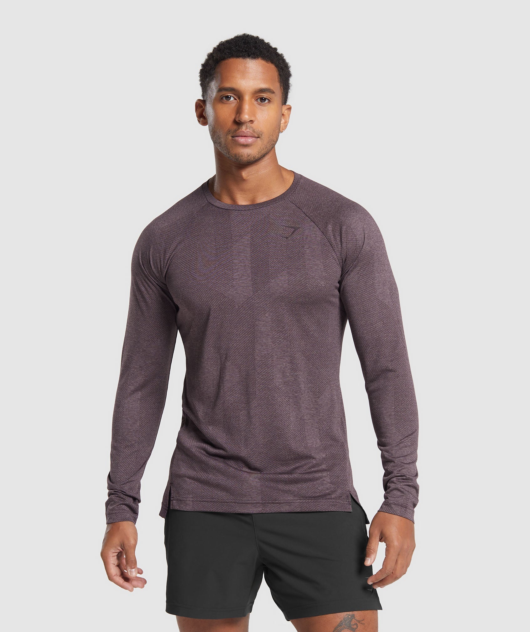 Apex Long Sleeve T-Shirt in Plum Brown/Walnut Mauve - view 1