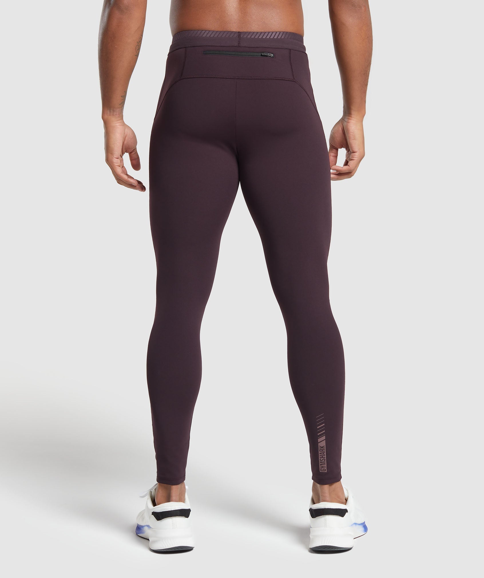 Apex Run Tights in Plum Brown - view 2