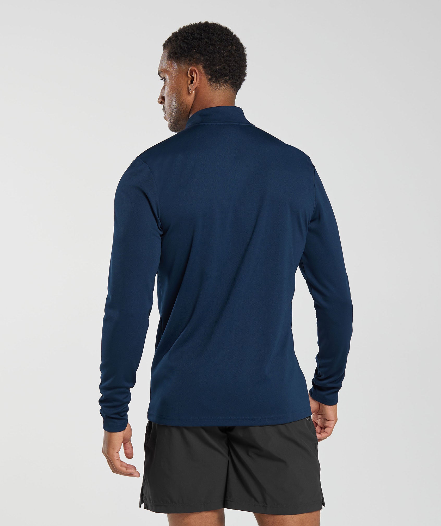 Arrival 1/4 Zip Pullover in Navy - view 2