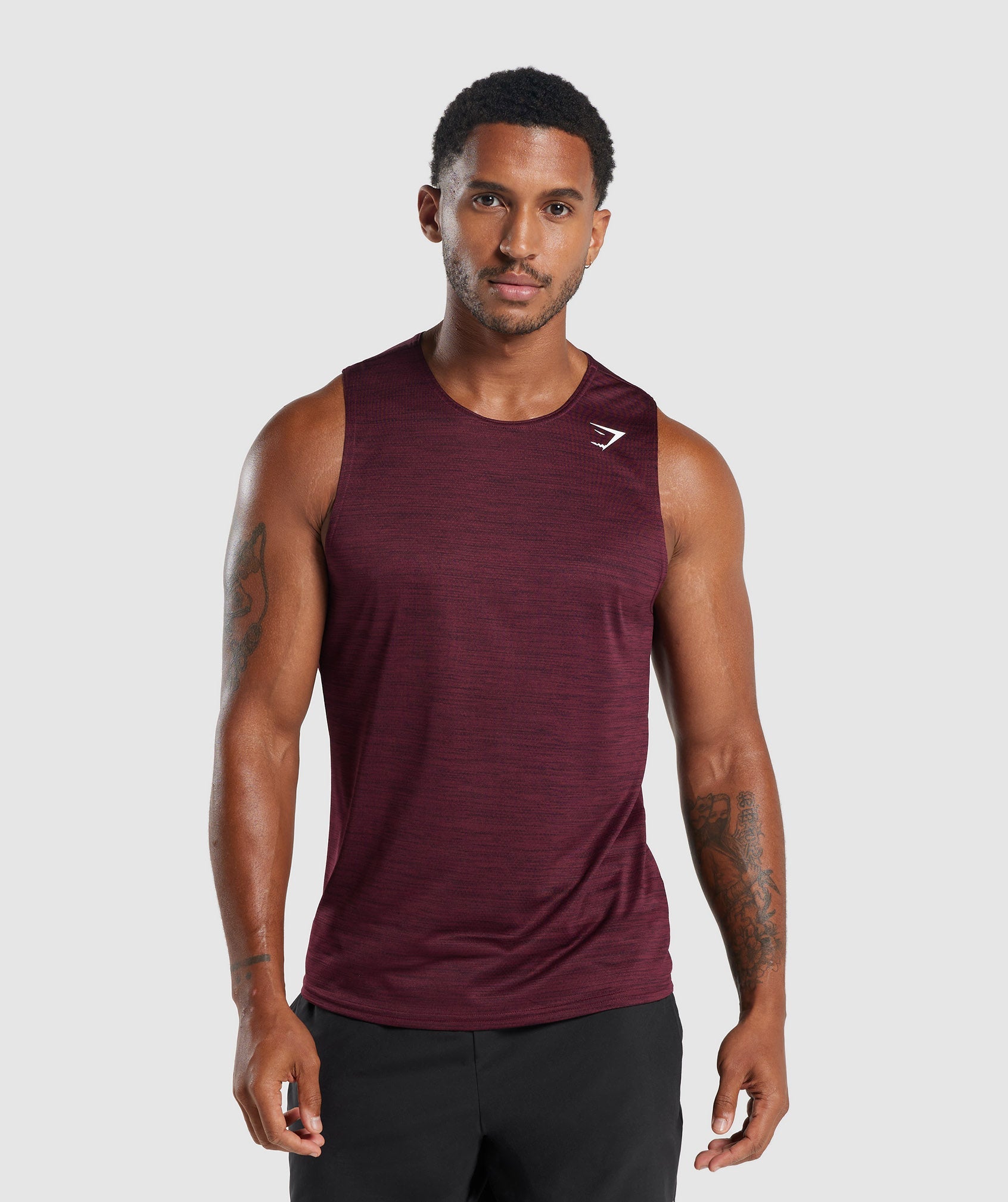 Arrival Marl Tank in Plum Pink/Plum Brown Marl - view 1