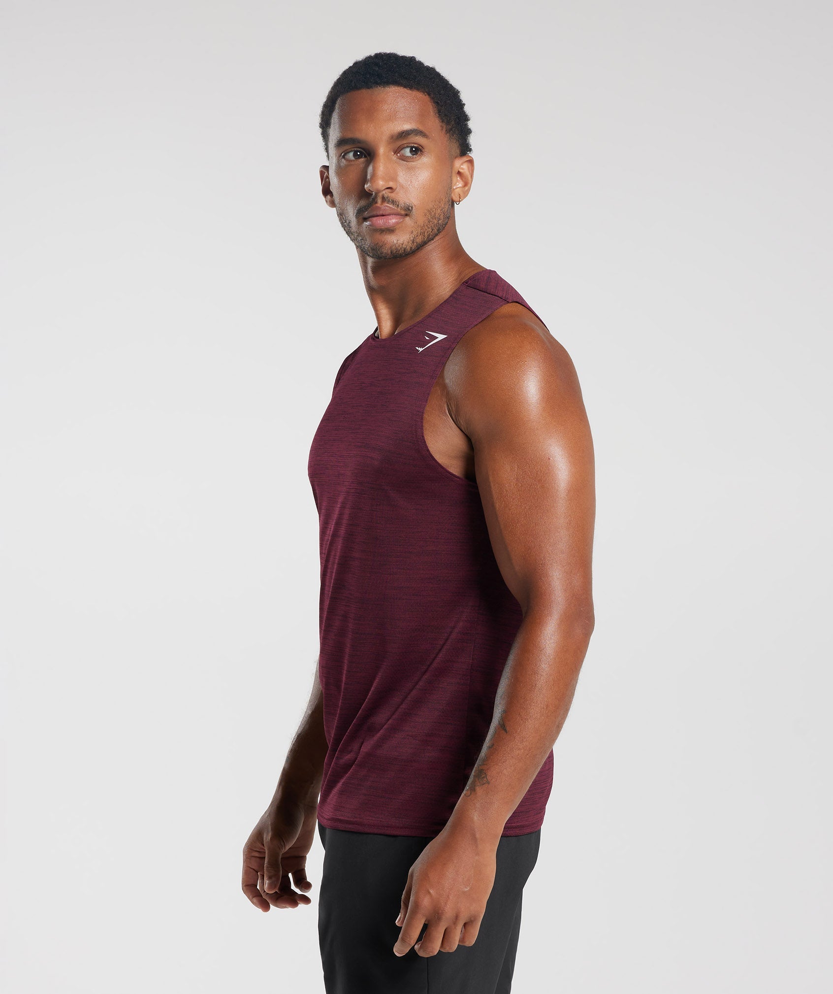 Arrival Marl Tank in Plum Pink/Plum Brown Marl - view 3